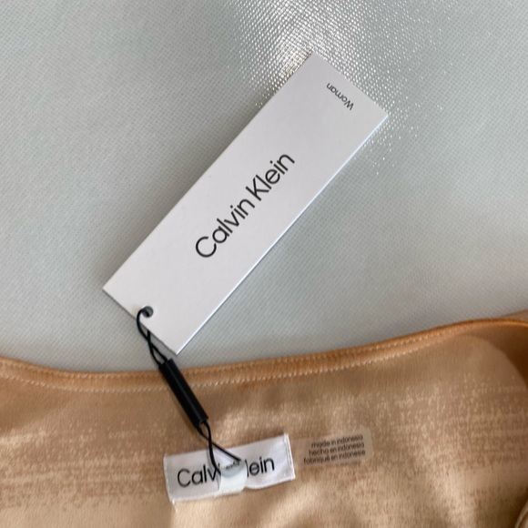 NEW 1X Plus Size Calvin Klein Ombre Matte Jersey V-Neck Long Chiffon Sleeve $80 - Picture 8 of 10